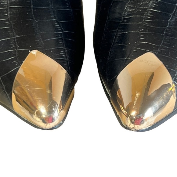 Shoe Dazzle Women's Pump Size 8 Black Heels - Picture 4 of 9